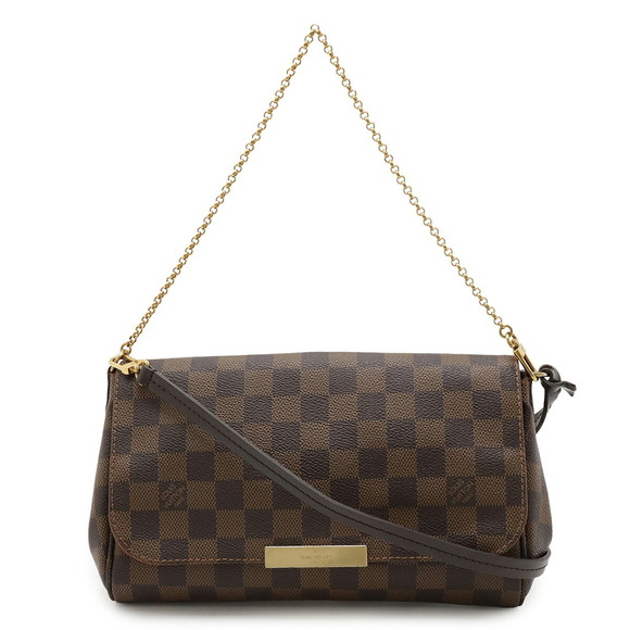 LOUIS VUITTON Damier Favorite MM Shoulder Bag/Clutch Bag/Pouch N41129 - Picture 1 of 9